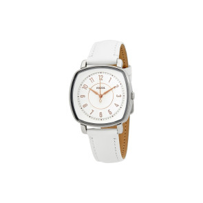 Watch strap Fossil ES4216 Leather White 18mm